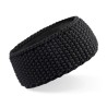 Slopeside Waffle headband - B434:Black, 100% acrylic, One Size